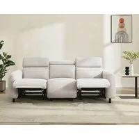 OTTO home 3-Sitzer SKAANE Struktur-Sofa, 229 cm, manuelle-u. elektrische Relaxfunktion, 229cm, Kopfteilverstllg. und man. o. elektr. Relaxfunktion in 2 Sitzen
