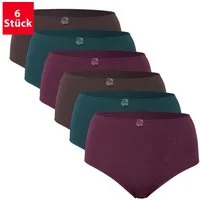 celodoro Slip Damen Taillenslip (6er Pack) Microfaser-Slip mit Stickerei