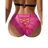 CHRISTINE LE DUC Slip Luxus-Slip mit Spitze - Rosa