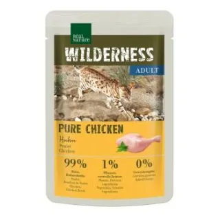 REAL NATURE WILDERNESS Nassfutter Katze, Adult Pure Chicken 12x85 g