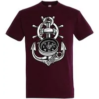 Youth Designz T-Shirt Anker Kompass Herren Shirt mit trendigem Frontprint