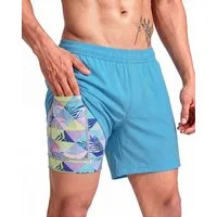 MaaMgic Laufshorts Herren 2-in-1 atmungsaktiv Trainingsshorts Stretch kurz Sporthose (1-tlg)