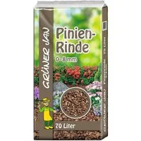 BURI Rindenmulch Pinienrinde 70 L 0-8mm Körnung Pinienmulch Dekorrinde Rindenmulch