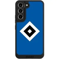 NIVOCASE Handyhülle HSV Logo Hamburger SV HSV Blau, Samsung Galaxy S22 Handyhülle Hülle NIVOpure Case Schwarz