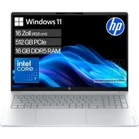 HP OmniBook 3 16-bu0070ngx Notebook (40,6 cm/16 Zoll, Intel Core 7 150U, Intel Graphics, 16 GB, 512 GB SSD)