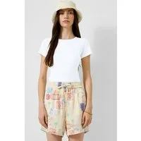 QS Kurzarmshirt T-Shirt T-Shirt mit Ajourmuster