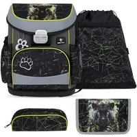 Belmil Schulranzen Mini-fit Ergonomisches Schulranzen-set 4-teilig Mit Brustgurt (Schulranzen Set 4 tlg)
