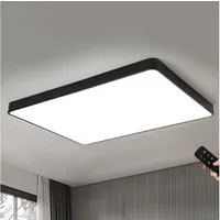 JDONG LED Deckenleuchte dimmbar mit Fernbedienung Rechteckig 65*43/90*55/90*60cm, Deckenlampe 72W /90W, Wohnzimmerlampe Metall Modern Design Lamp für, Wohnzimmer, Schlafzimmer,Esszimme, Arbeitszimmer, Küche