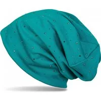 styleBREAKER Beanie Beanie mit Strass Nieten Applikation (1-St)