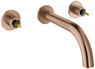 GROHE 3-Loch Unterputz Waschtischarmatur Atrio Private C. 20587 FMS f. Hebelgriffe warm sunset gb, 2 20587DL0