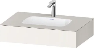 Duravit Qatego Einbauwaschtisch mit Konsole Weiß Supermatt 800x550x170 mm - QA4690084840000 QA4690084840000