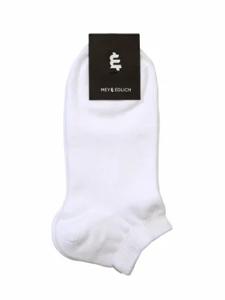 Mey & Edlich Herren Immer-da-Füßling Twinpack Weiß 80 % Baumwolle, 18 % Polyamid, 2 % Elasthan