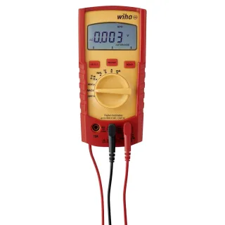 Wiha Digitales Multimeter bis 600 V AC, CAT IV mit 2x AAA-Batterien - 45218