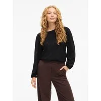 Vila Langarmshirt VIASTA O-NECK L/S TOP - NOOS