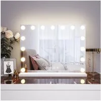 SONNI Schminkspiegel Schminkspiegel mit beleuchtung, Make-up, Hollywood Spiegel mit LED, 3 Farbe Licht