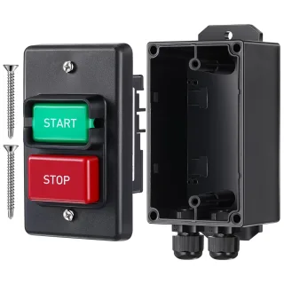 Dual Voltage Single Phase On/Off Switch 2HP/35A 120V 3HP/20A 230V Deep Switch Box Master Shut Off Fast Power Off For Tab