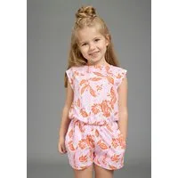 KIDSWORLD Jumpsuit Kurzer Overall mit Paisley-Druck mit Paisley- und Blumenprint, aus weichem Single Jersey