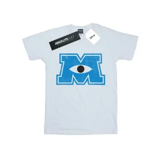 Disney - "Monsters University Monster M" T-Shirt für Herren (Weiß)