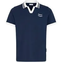 Casual Friday Poloshirt Modisches Oberteil V-Ausschnitt Stickerei Polokragen (1-tlg) CFENGEN 0257 POLO PIQUE