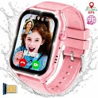 ibettertec Kinderuhr 2026 Smartwatch Kinder mit GPS und 4G, Installierbare APP Smartwatch (Smartwatch cm) 1,83"", 8GB, GPS+LES+WiFi, 4G-LTE, IP67, SOS, Bluetooth