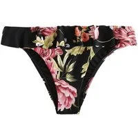 Next Bikini-Hose Bikinihose mit hohem Beinausschnitt und Rüschen (1-St)