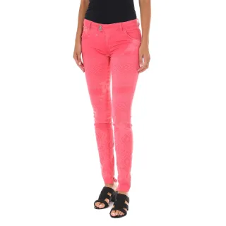 Lange Denim-Hose aus elastischem Stoff 70DBF0518-G291 Frau