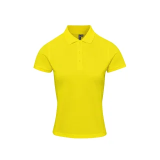 Premier Damen Polo-Shirt Coolchecker mit CoolPlus (Gelb)
