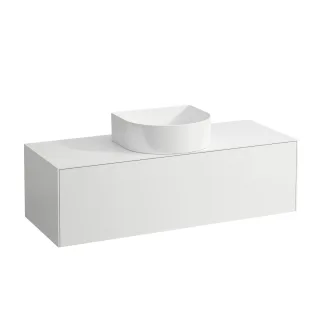 LAUFEN Waschtischunterschrank Sonar 457x1177x341 Aus mi , 1Schubl H812340/1/2/3 weiss matt H4054210341701