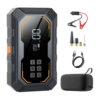 4 In 1 5000A Car Jump Starter with Air Compressor LED Lighting Tire Pump Power Bank Portable 12V Battery Starting Car Ba