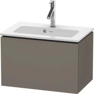 Duravit L-Cube Waschtischunterbau wandhängend Flanell Grau Seidenmatt 620x391x400 mm - LC615609090 LC615609090