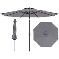 COSTWAY Sonnenschirm Gartenschirm, LxB: 300,00x300,00 cm, 30° neigbar, mit Kurbel, UV-Schutz