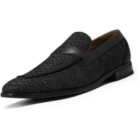 Allthemen Slip-On Sneaker Herren Loafer mit Schuppenprägung Eleganter Business-Casual Slipper