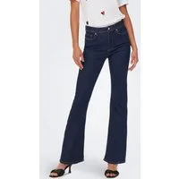ONLY Bootcut-Jeans ONLWAUW LIFE HW FLARED RINSE DNM mit Stretch