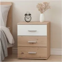 HTI-Living Nachtschrank Nachtschrank mit 3 Schubladen (Stück, 1 Nachtschrank) Nachtkommode
