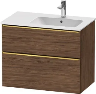 Duravit D-Neo Waschtischunterbau wandhängend Nussbaum dunkel Matt 810x462x625 mm - DE4367034210000 DE4367034210000