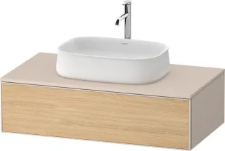 Duravit Zencha Konsolenwaschtischunterbau wandhängend Natur Eiche & Taupe Matt & Supermatt 1000x550x ZE4811030830000