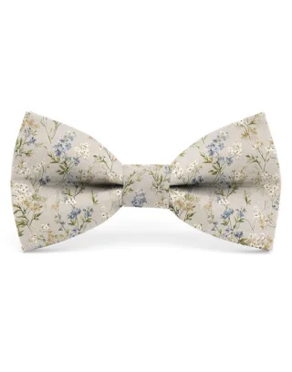 mr. célestin - Fliege mit Blumenmuster - Belgravia beige/blau - Gr. - OS