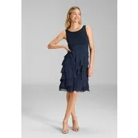 SWING Cocktailkleid - Cocktailkleid aus Materialmix Taillierter Schnitt mit ausgestelltem Rockteil