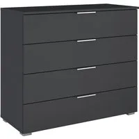 OTTO home Schubkastenkommode Sideboard Schubladenkommode AGORDO mit Dekor- oder Hochglanzfront (in zwei Griff-Farben, Breite 80 cm), vier große und geräumige Schubladen mit viel Stauraum MADE IN GERMANY