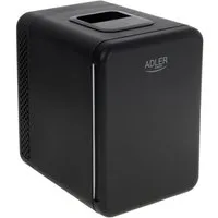 ADLER EUROPE Elektrische Kühlbox AD 8084b Mini Kühlschrank tragbare Kühlbox mit Warmhaltefunktion, 4 l, kompakter Getränkekühlschrank, Auto, Büro, Camping, Kosmetik schwarz