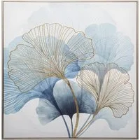 Atmosphera Créateur d'intérieur Wanddekoobjekt Poster im Rahmen GINKGO, 62 x 62 cm (1 Stk., Deko-Objekt)