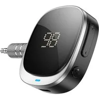 hoco. AUX Adapter Buchse 3,5 mm Bluetooth mit Display in Schwarz Audio-Adapter