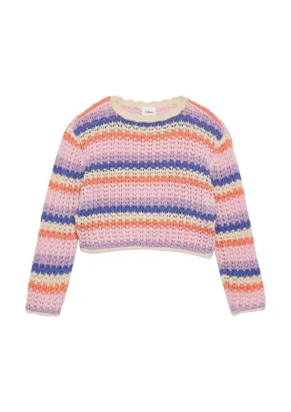 s.Oliver - Strickpullover beige|mehrfarbig - Gr. - 104/110