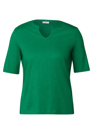 Cecil - T-Shirt im Tunika-Look grün - Gr. - S