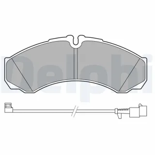 Delphi Bremsbel?ge vorne Iveco Daily 2 LP3658