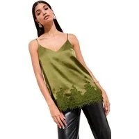 Friends Like These Trägertop Friends Like These Satin-Camisole, V-Ausschnitt (1-tlg)