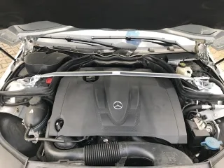 Original JOM Domstrebe Alu poliert VERSTELLBAR für Mercedes C-Kla W204 S204 C204