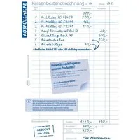 Avery Zweckform Formularblock Formularbuch Kassenbericht A5 VE=50 Blatt mit Ausfüllhilfe