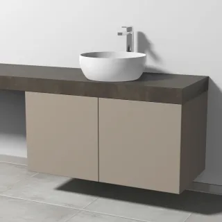 Sanipa Waschtischunterbau mit Türen 2morrow (P2365) 510x1000x520 Sandgrau-Matt, P236567 P236567