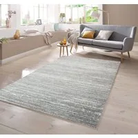 TeppichHome24 Teppich Designer Teppich Kurzflor Uni Design in Grau, rechteckig
